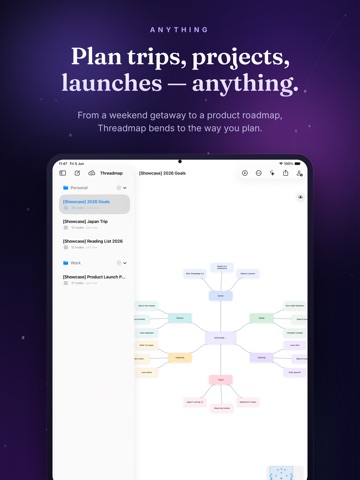 Threadmap: Mind Maps & Collab iPad screenshot