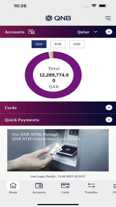 QNB Mobile Screenshot