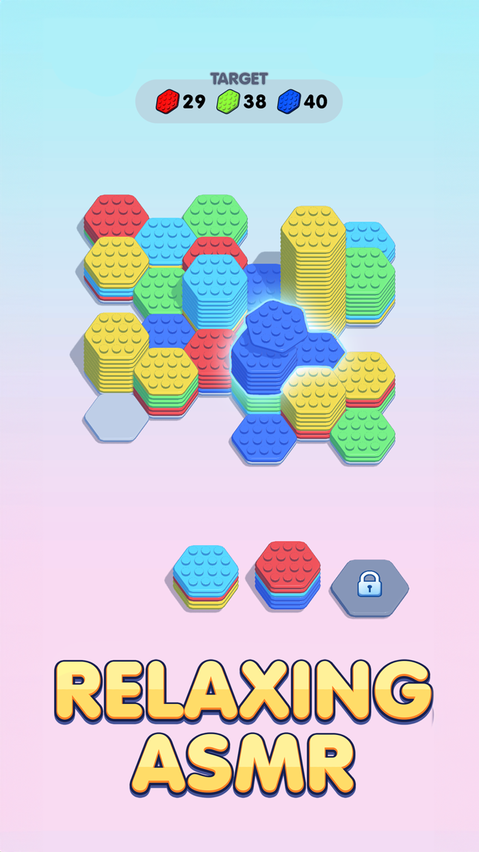 Hexago SortColor Brick Puzzle