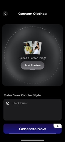AI Cloth Changer - Virtual Try iPhone screenshot