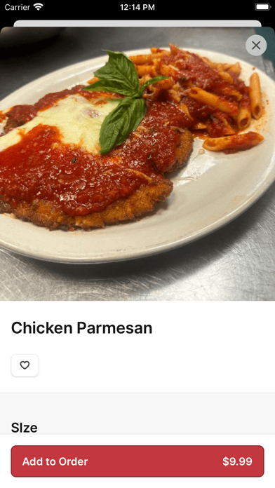 Amore Pizza and Pasta iPhone screenshot 4 - Food & Drink app