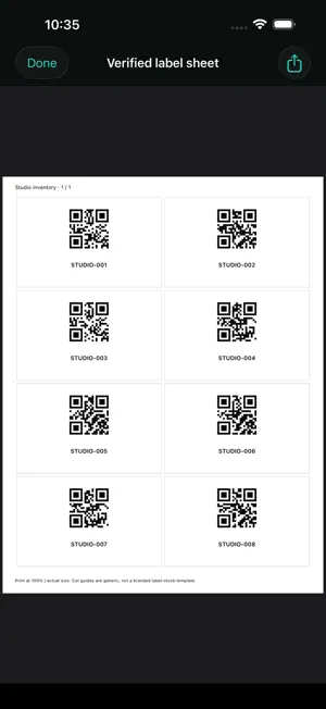 Glyphmint: QR Label Maker screenshot 3