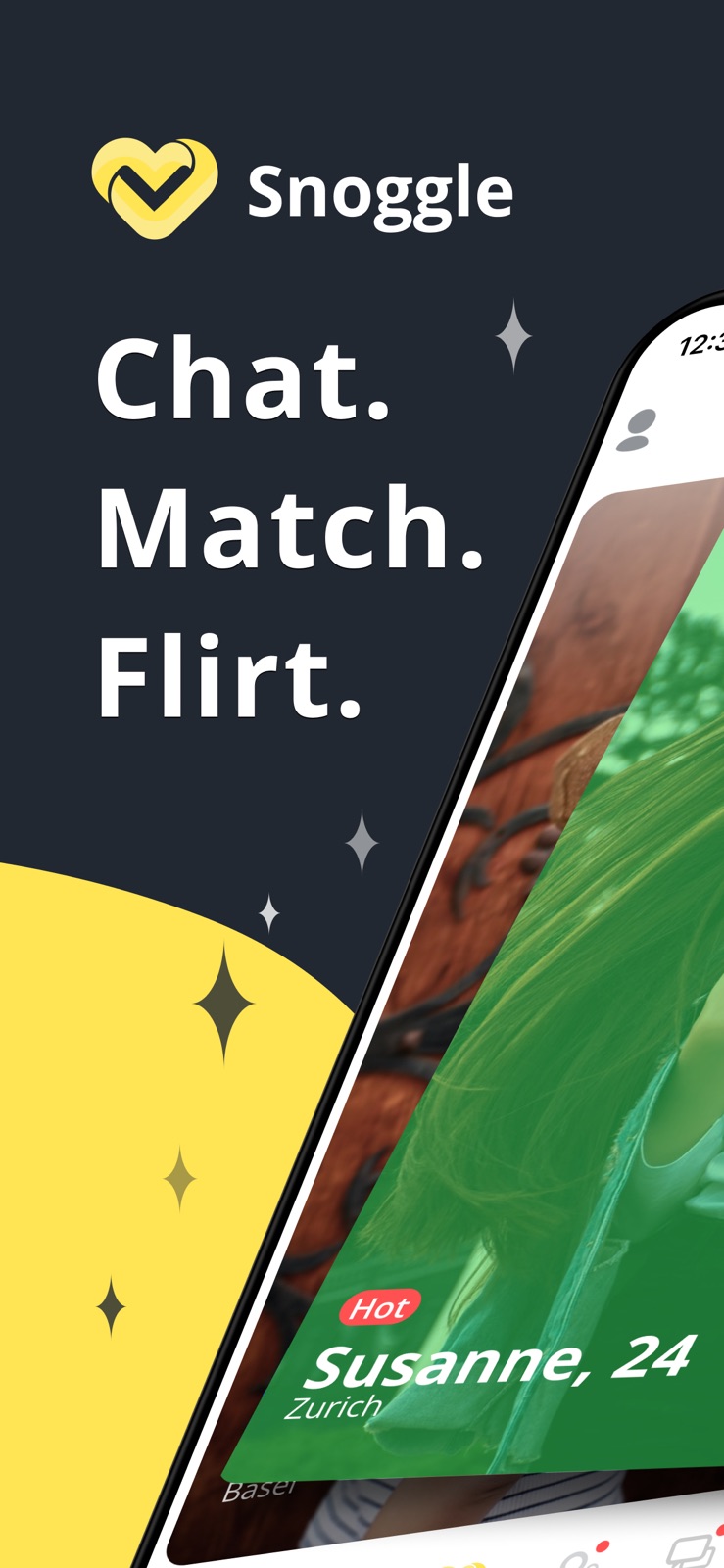Snoggle: Chat, Meet & Date App iphone screenshot 1