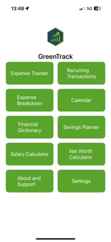 GreenTrack screenshot