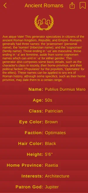 Characterize - Randomize Names screenshot 2