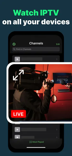 IPTV Player Live: M3U & Xtream screenshot 1