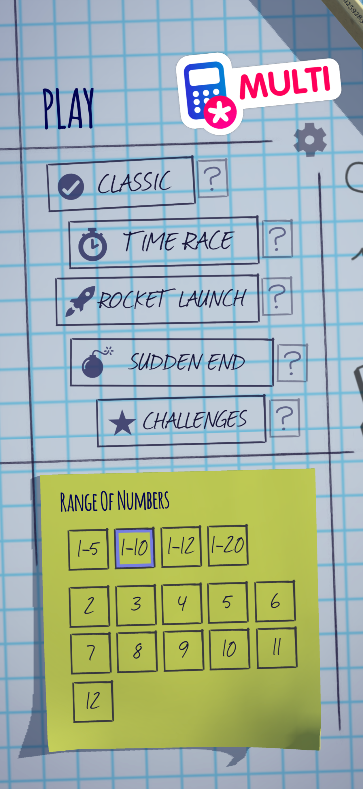 Multi - Multiplication Game screenshot 2