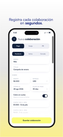 Silvia: Manager de creadores Screenshot 4 of 7