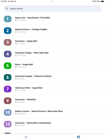 London Transit (LTC) iPad screenshot
