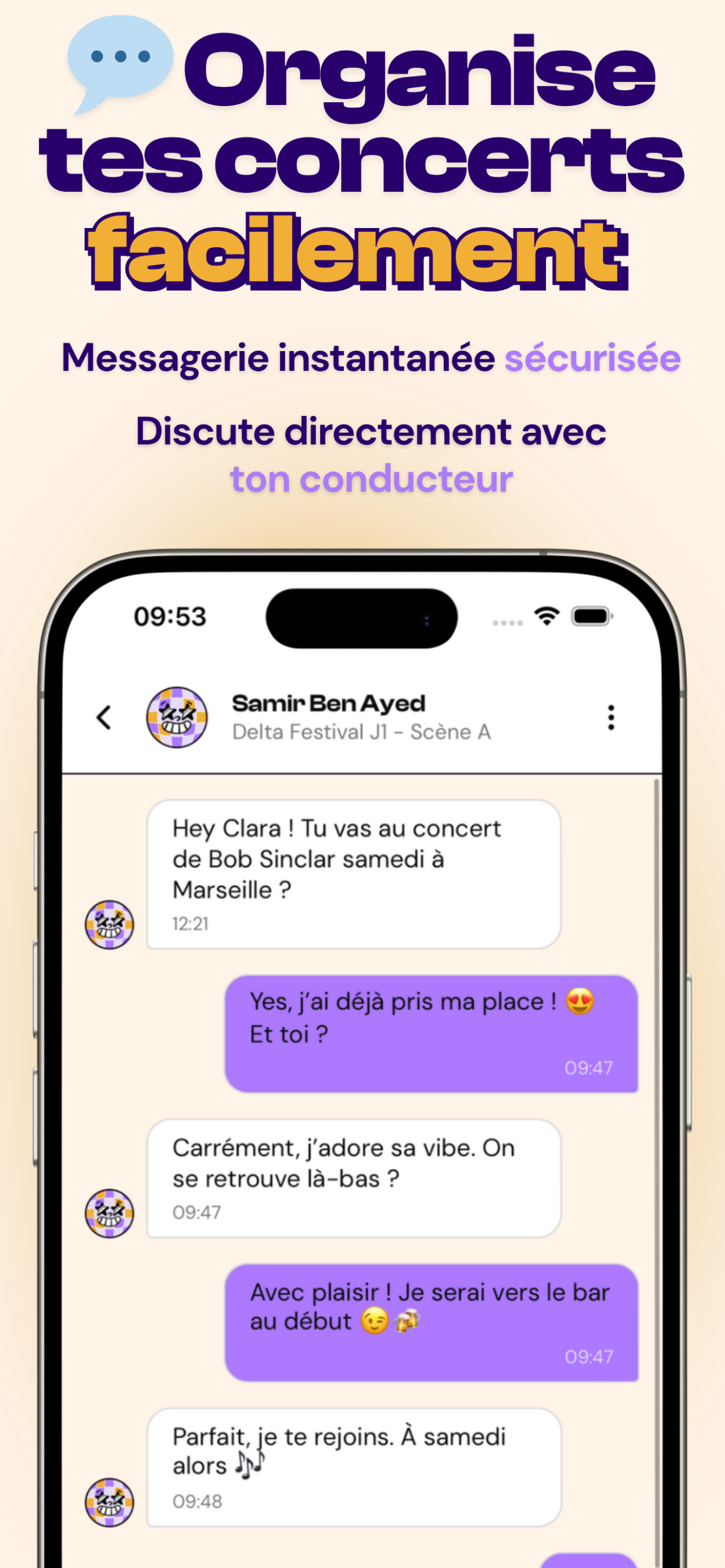 LiveMate - Covoiturage concert
