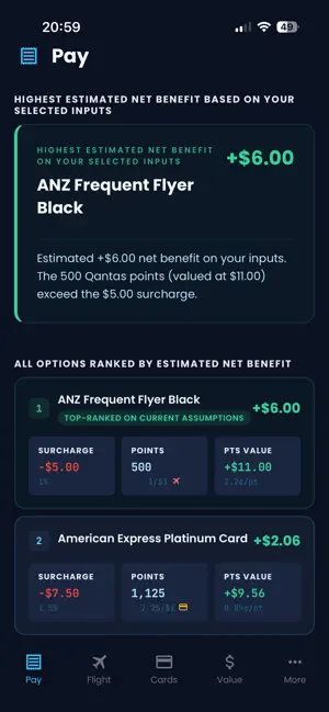 PointMate - AU Loyalty Points screenshot 1