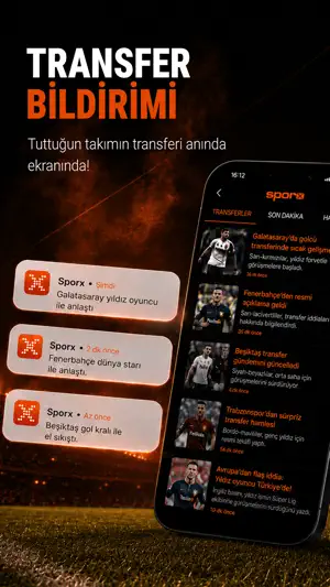 Sporx - Spor Haber, Canlı Skor screenshot 2