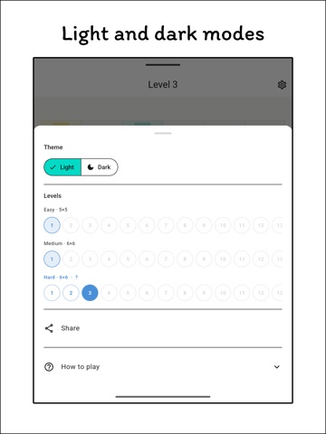 Rectangles Logic Puzzle Grid iPad screenshot