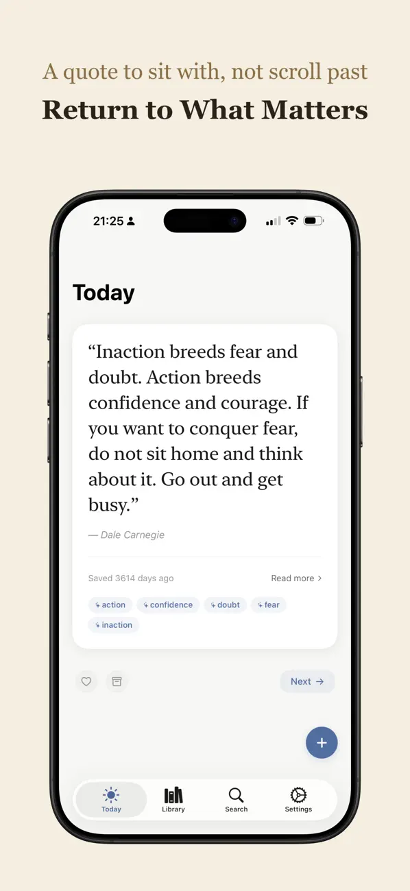 Screenshot #1 pour Commonplace Quote
