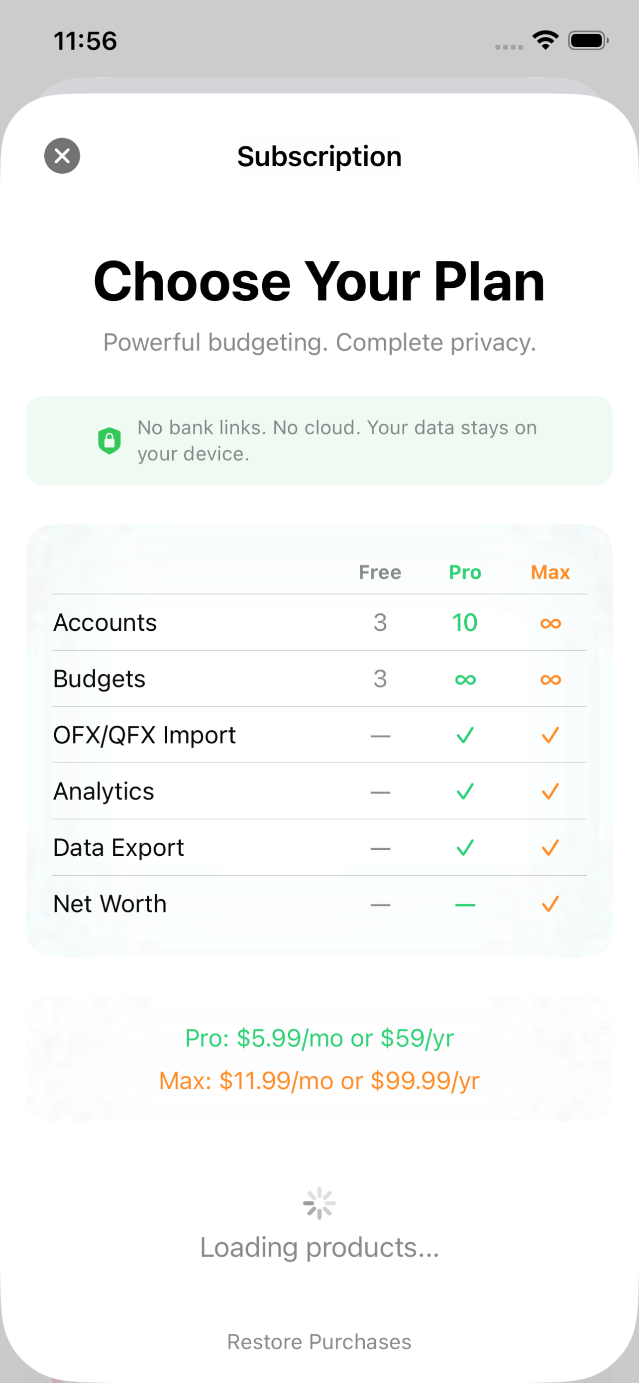 Trackworth: Finance Tracker