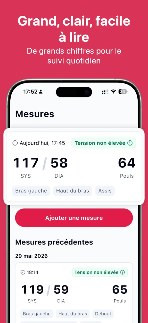 Screenshot #3 pour Tension Artérielle BP Log