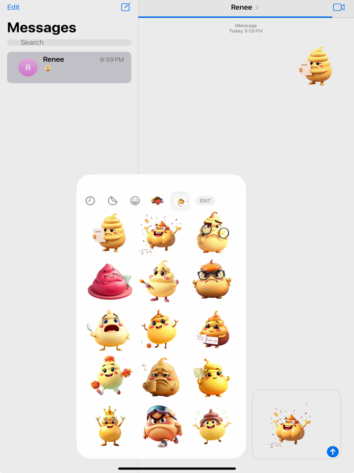 Wobbly Pudding Stickers