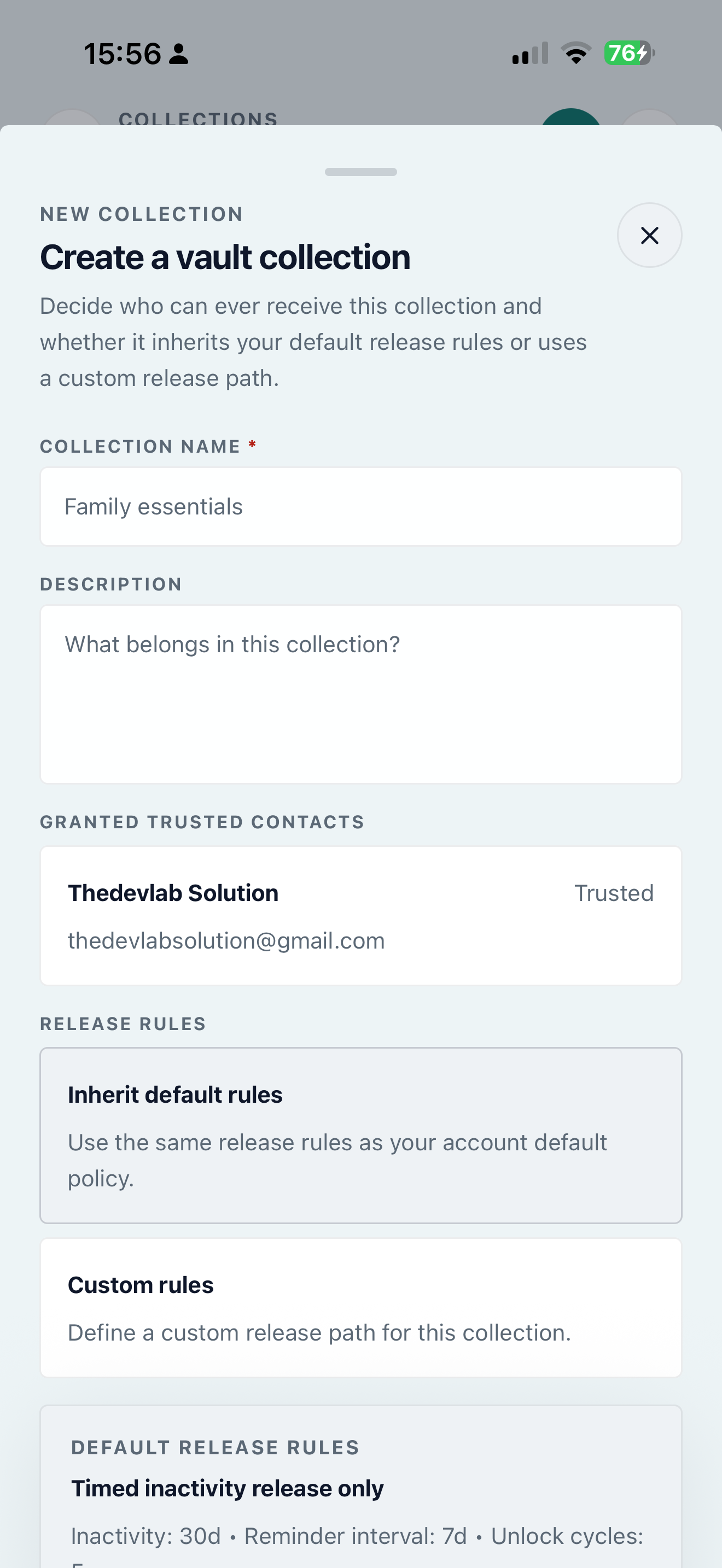 Digital Legacy Vault: Secure screenshot 4