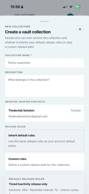 Digital Legacy Vault: Secure screenshot 4