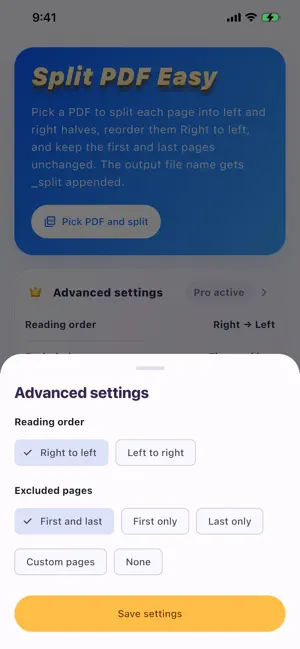 Split PDF Easy screenshot 2