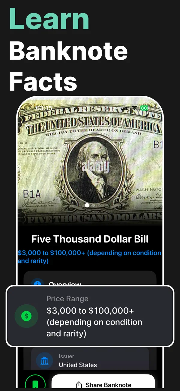 Screenshot #3 pour Banknote Identifier & Value ID