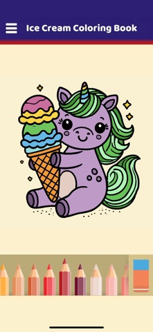 My Ice Cream Coloring Book screenshot