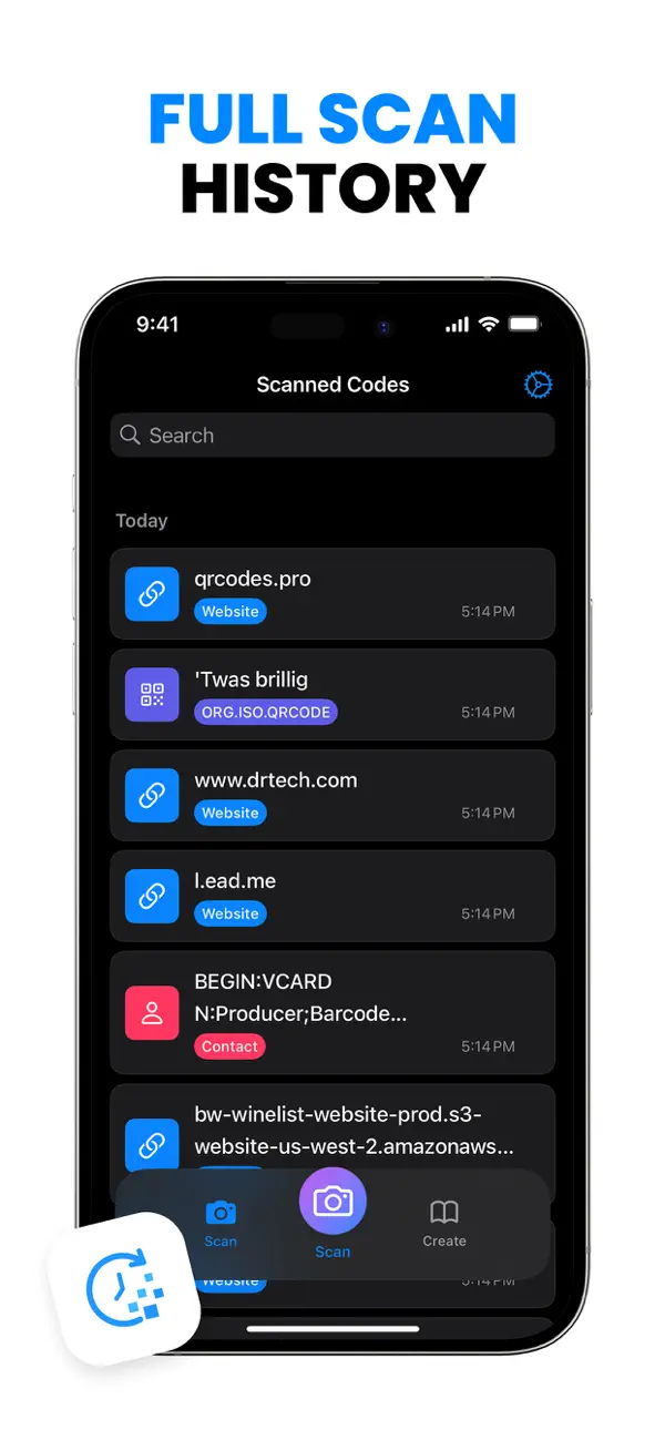 #4. QR Code: Reader & Maker (iOS) 게시자: Appsolut Limited