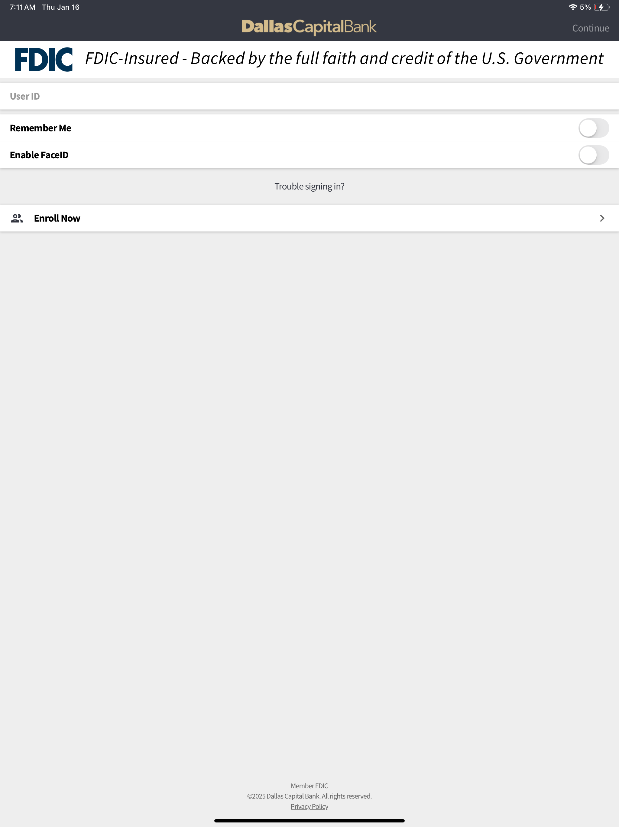 Dallas Capital Bank Mobile screenshot 8
