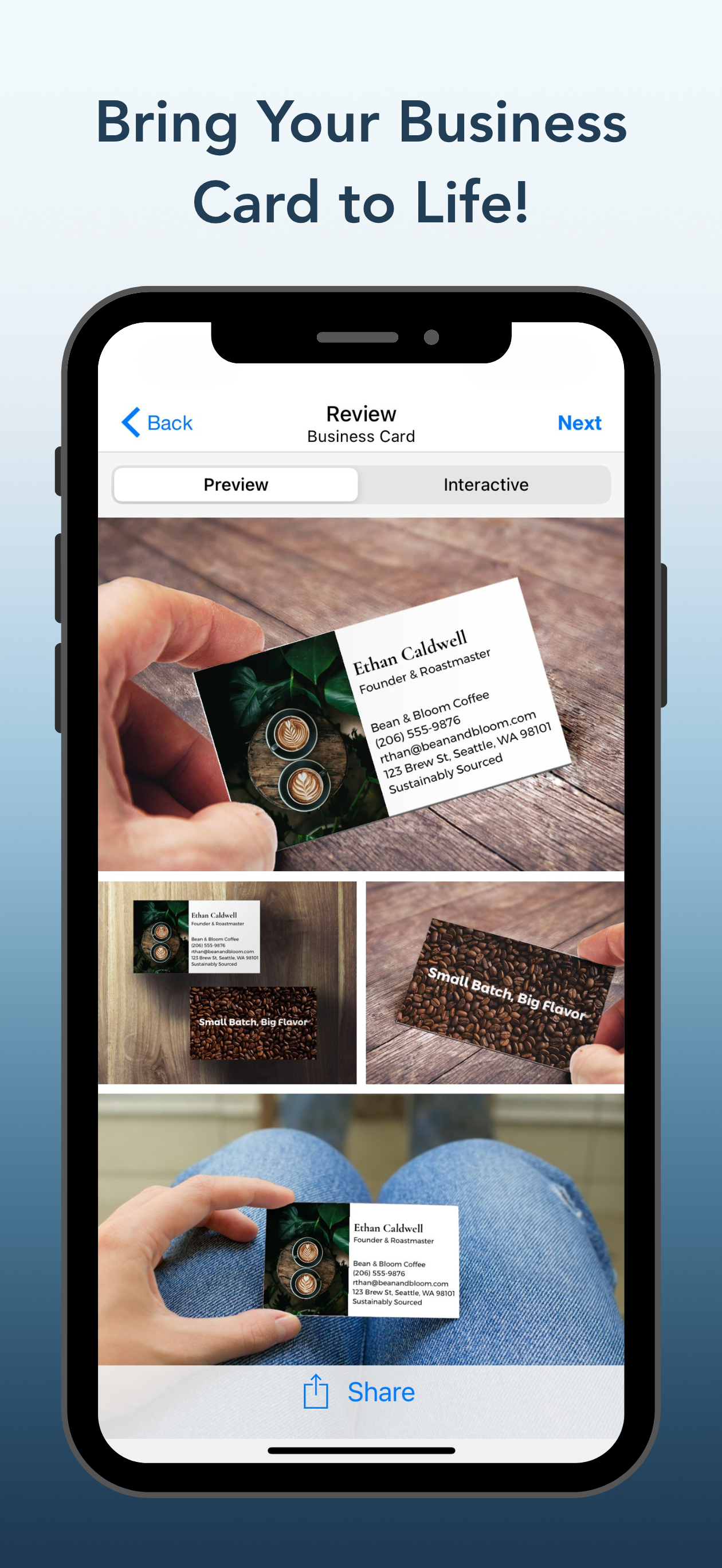 Impress: Business Card Maker