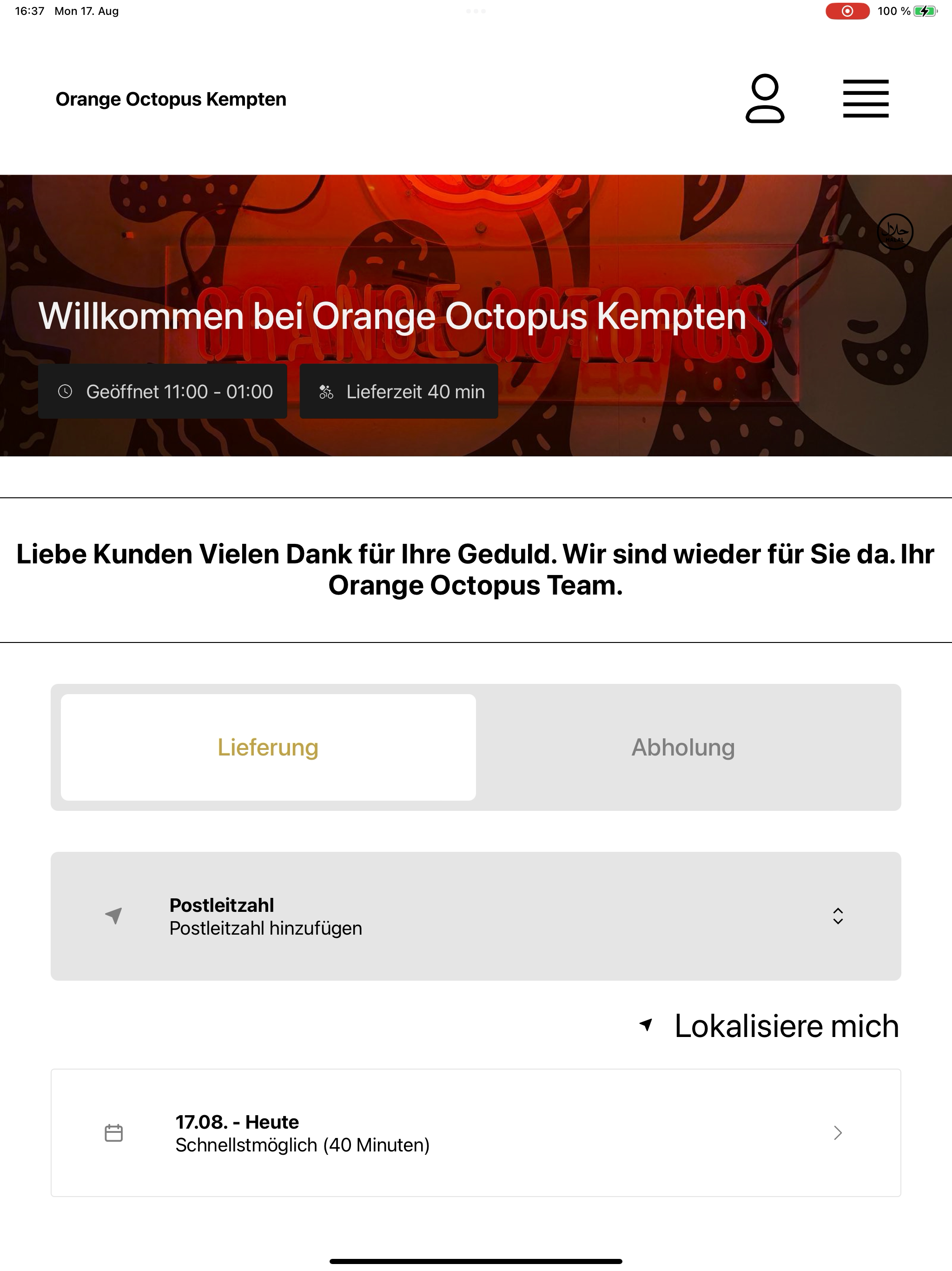 Orange Octopus Kempten screenshot 10