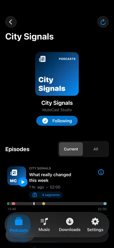 MuteCast screenshot 2