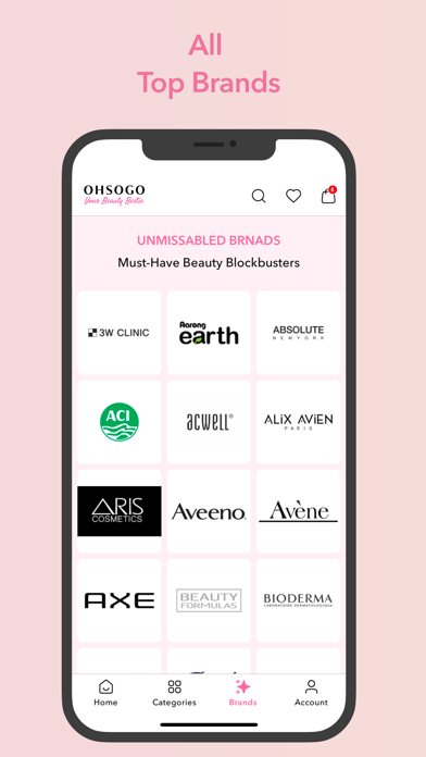 OHSOGO-The Beauty Shopping App Screenshot