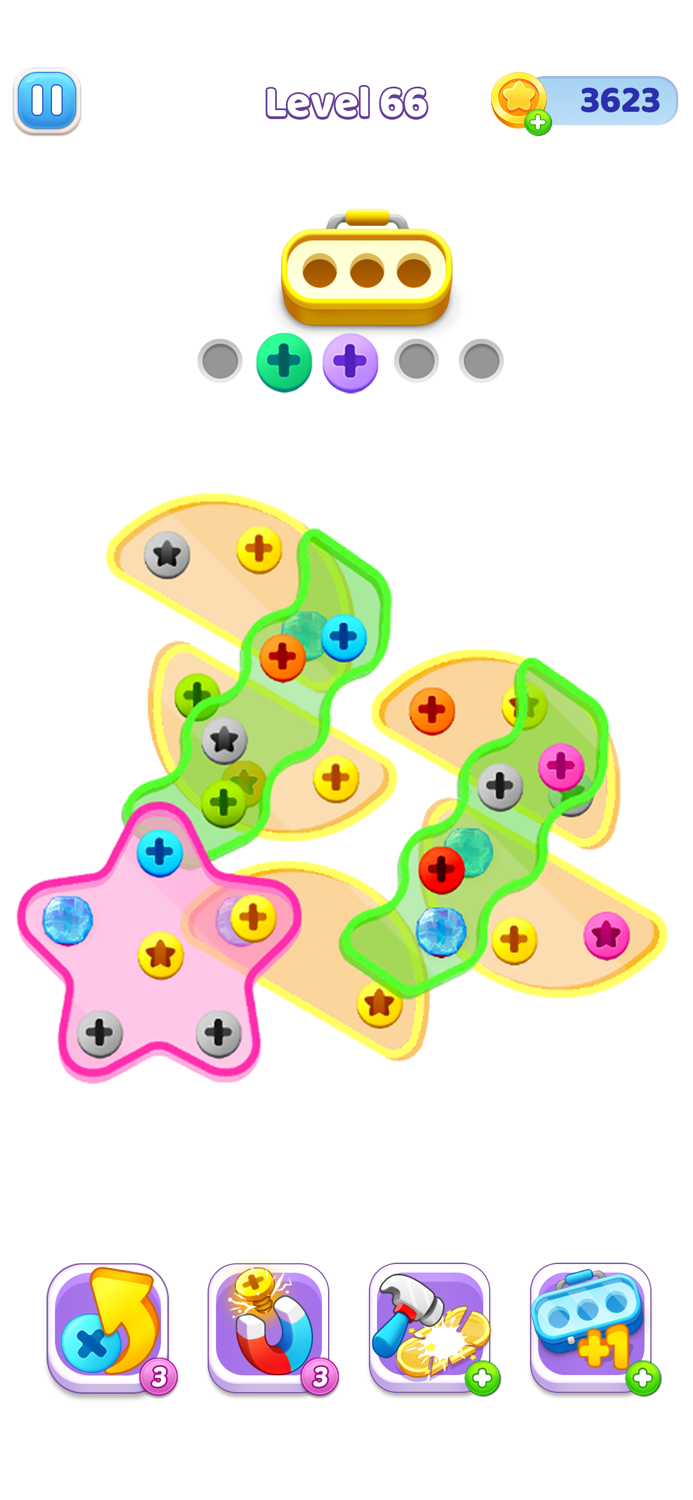 Nut Screw Jam Puzzle