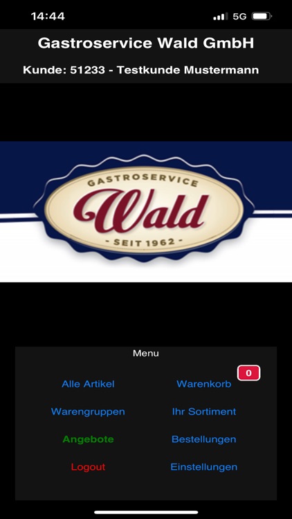 WebshopApp Wald-Gastro