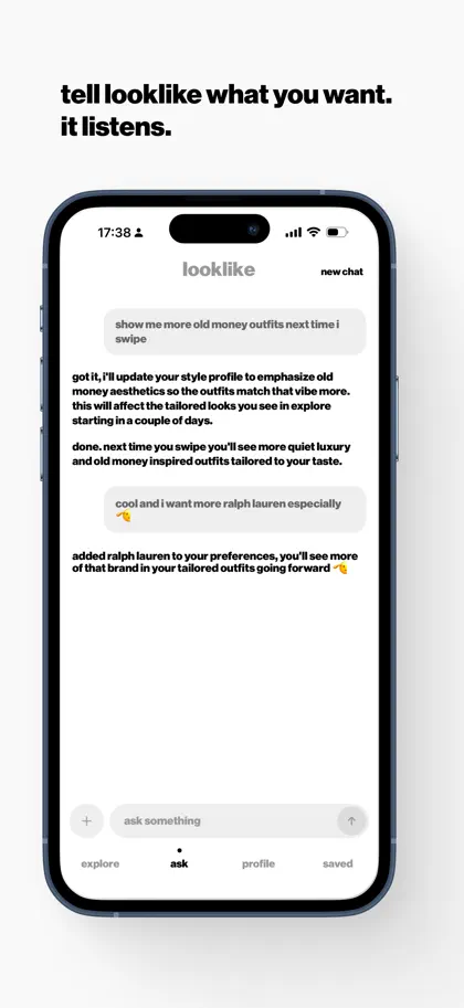 Screenshot 3 von 4 zu looklike: swipe fashion on you