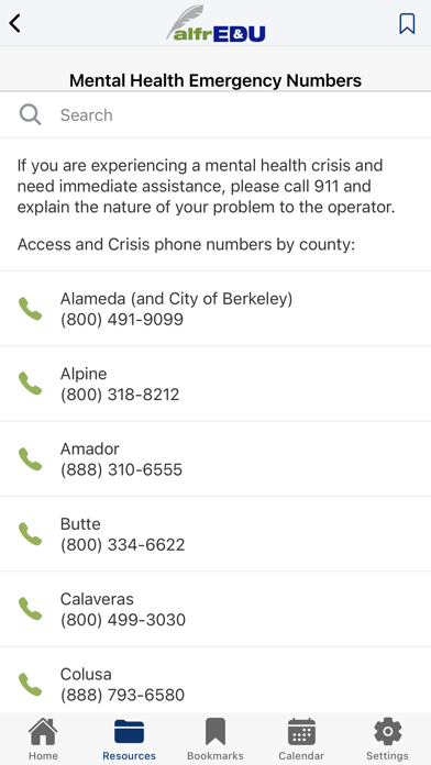 alfrEDU California Screenshot
