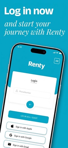 Renty App Screenshot 1 of 6