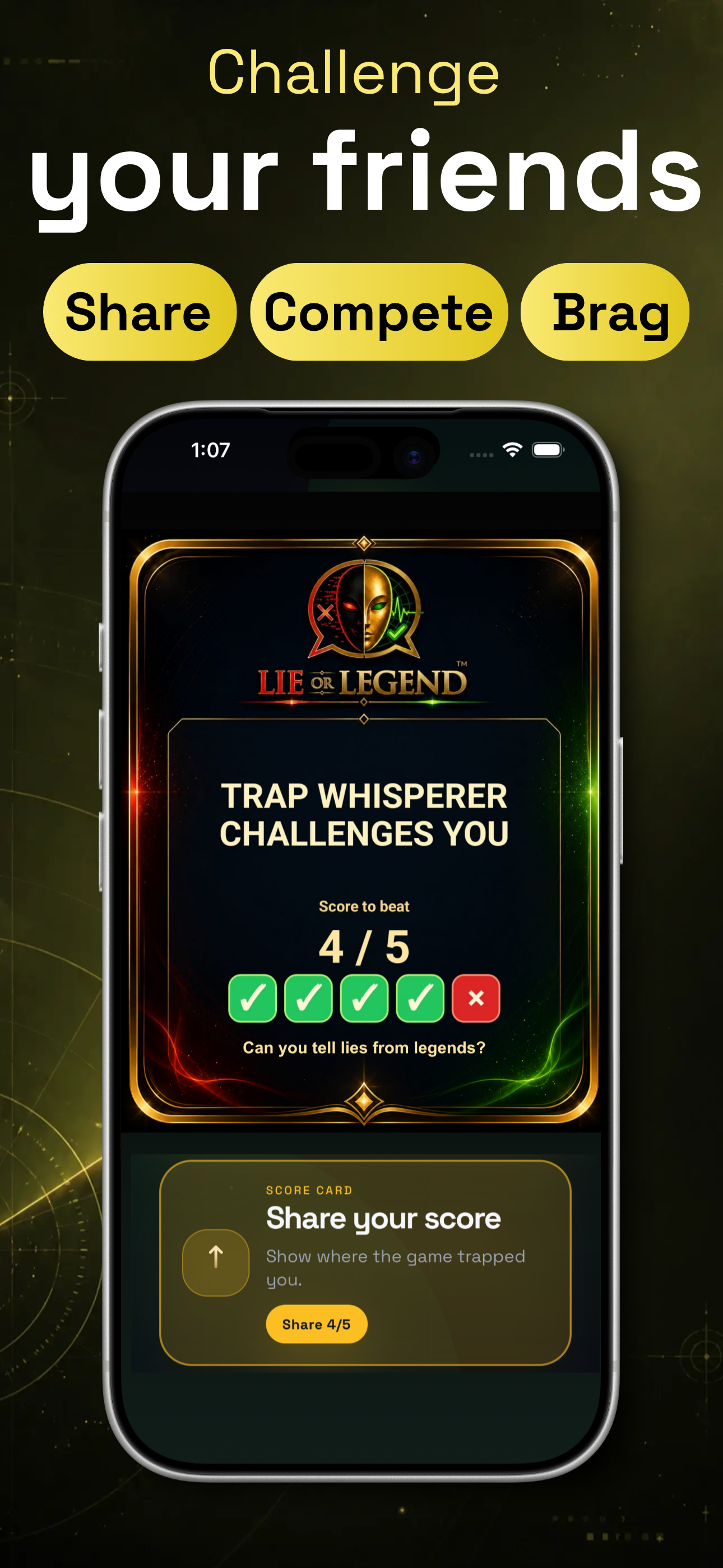 Lie or Legend