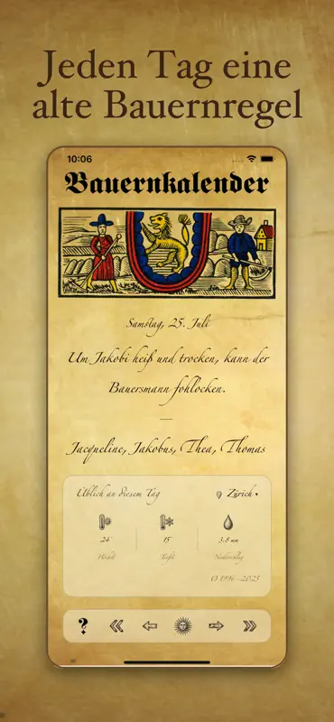 Bauernkalender screenshot 1 of 3