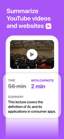 CapNote: AI Note Taker iPhone screenshot