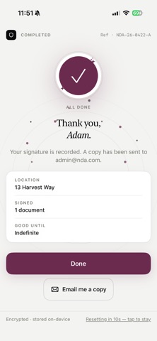 NDAHomeApp iPhone screenshot