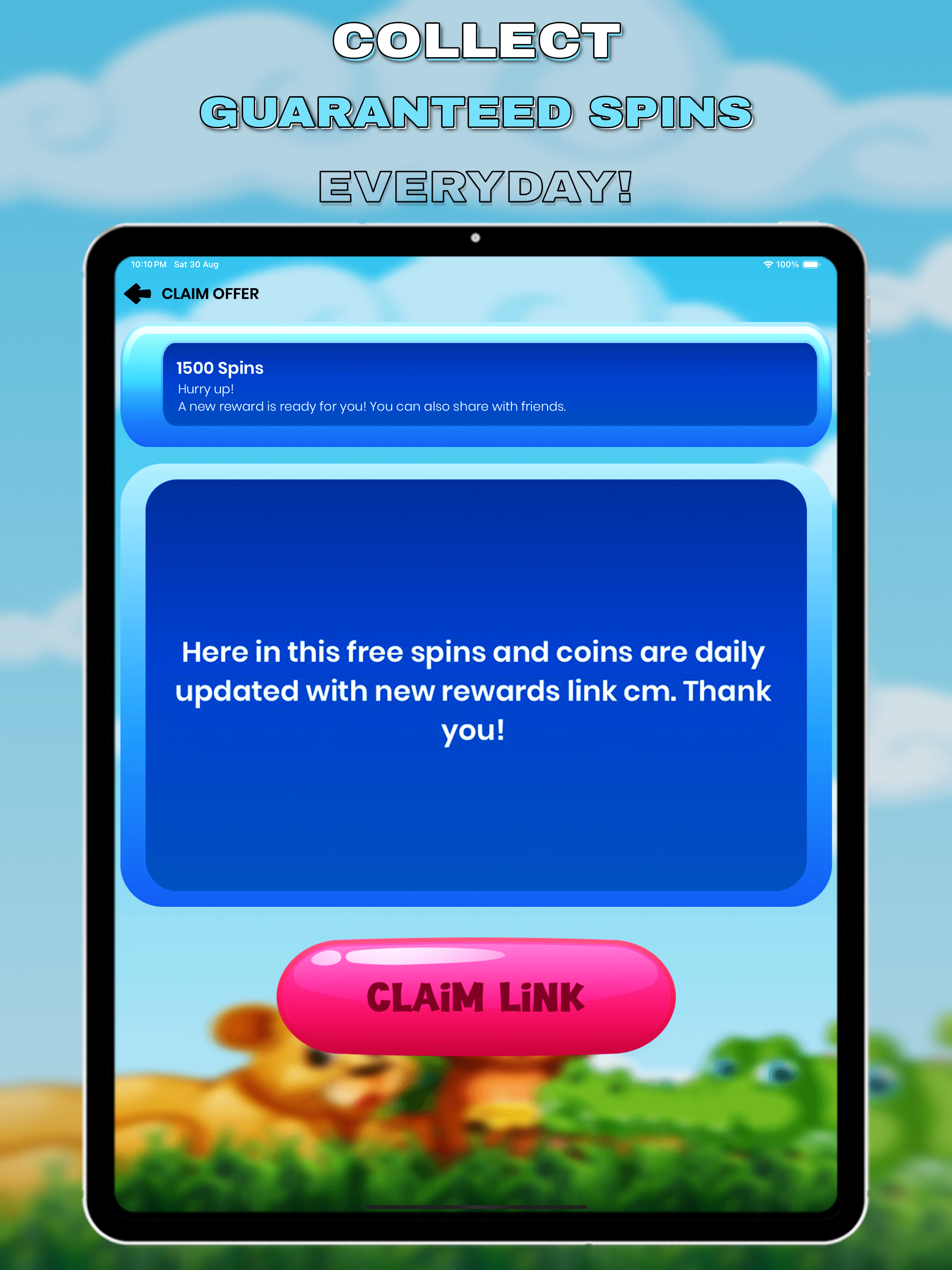 Spins and Coins Reward Links