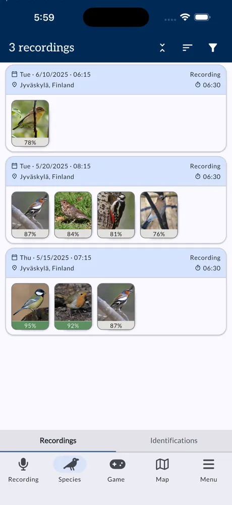 Muuttolintujen Kevät RFJM screenshot 2