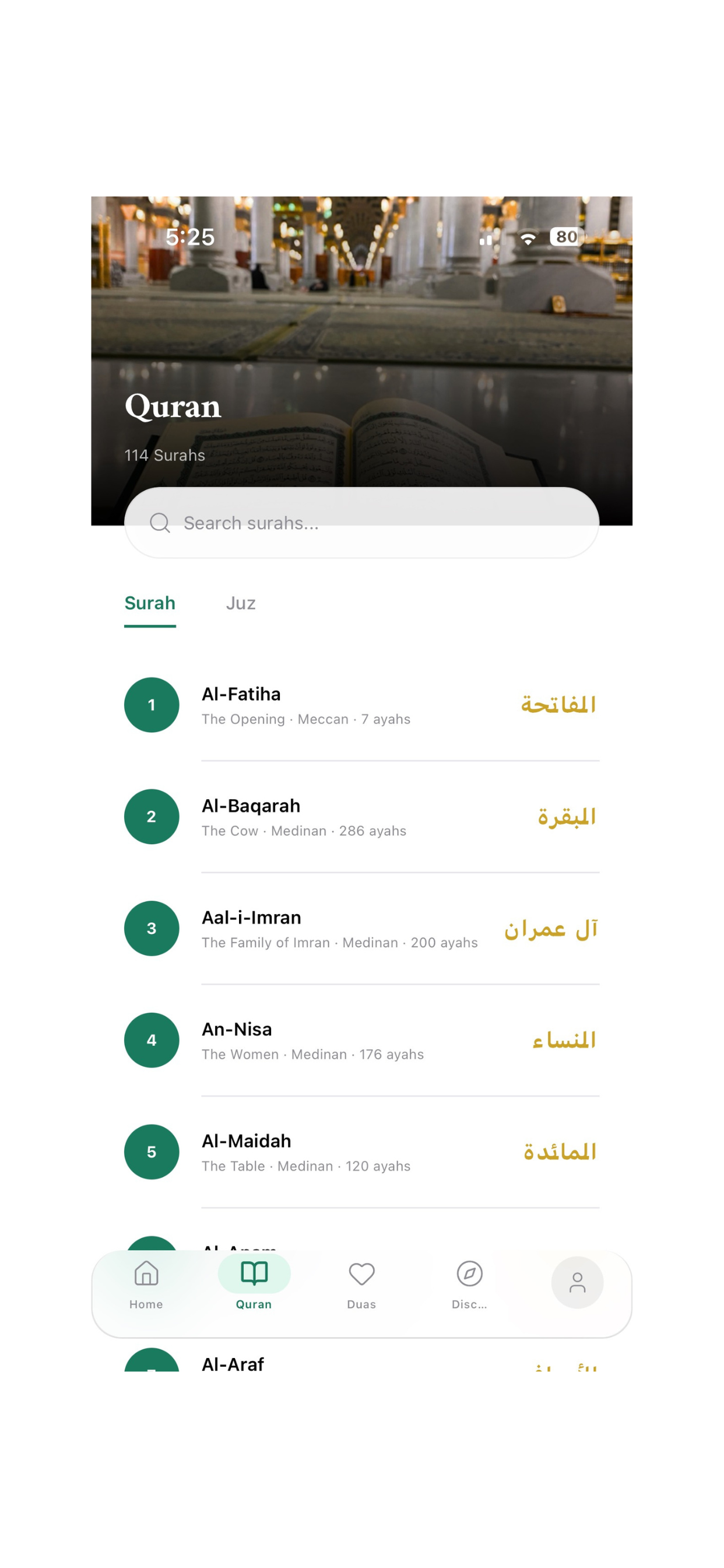 Sajdah - Prayer Times