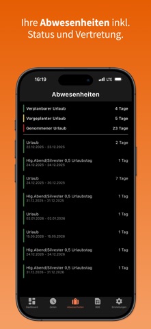 Zeiterfassung - OrangeSoftware Screenshot 7 of 8