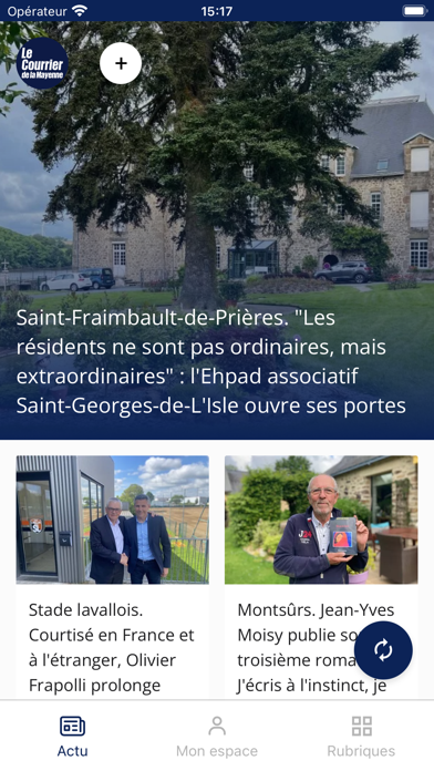 Screenshot #1 pour Le Courrier de la Mayenne
