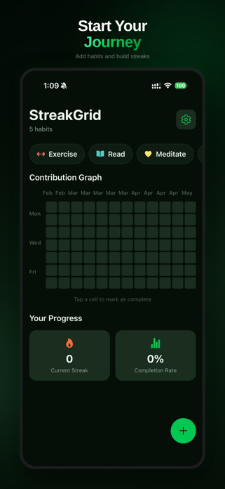 StreakGrid: Habit Tracker Screenshot 4 of 4