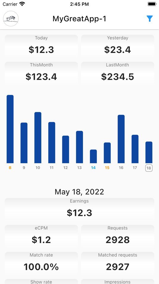 #2. AdsReport (iOS) 由: Takashi Tsuchiya