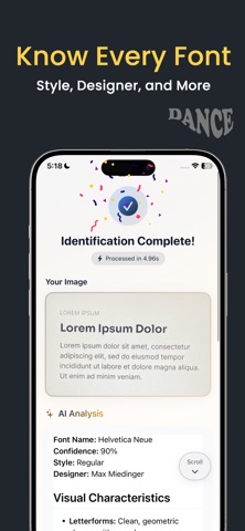 Font Identifier AI & Scanner Screenshot 2 of 3