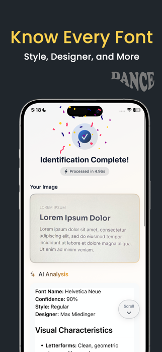 Font Identifier AI & Scanner Screenshot 2 of 3